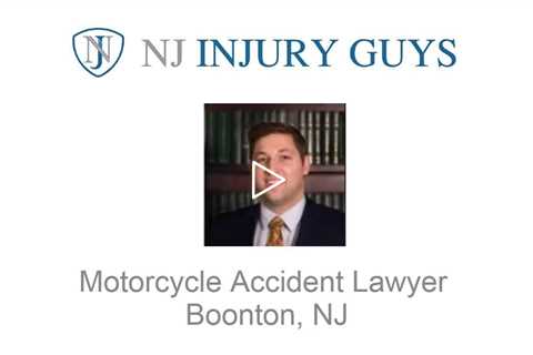 Motorcycle Accident Lawyer Boonton, NJ - NJ Injury Guys