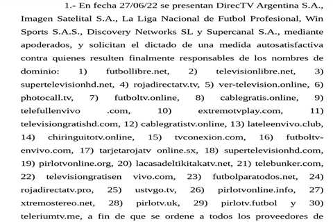 Copyright Holders Score ‘Dynamic’ Pirate Site Blocking Order in Argentina