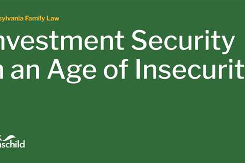 Investment Security in an Age of Insecurity