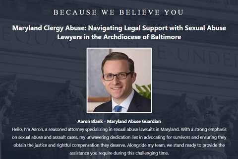 Clergy Abuse Lawyer Aaron Blank Baltimore, MD