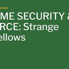 INCOME SECURITY & DIVORCE: Strange Bedfellows
