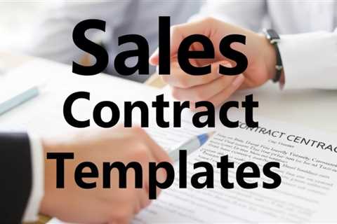 Sales Contract Templates — Lawyer Jeremy Eveland (801) 613–1472