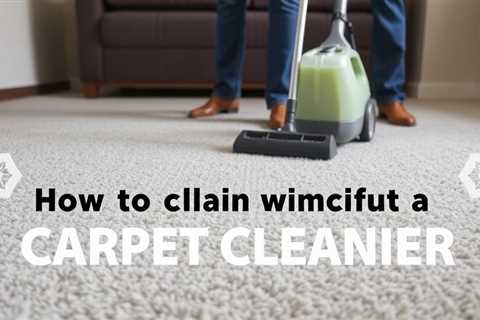 How To Carpet Clean Without A Carpet Cleaner