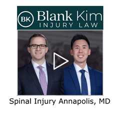 Spinal Injury Annapolis, MD - Blank Kim Injury Law