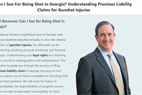 Can I sue for being shot in Georgia · Monday, Apr 28 📸