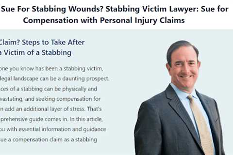 Can I sue for being stabbed in Georgia - Michael Haggard · Thursday, Jun 5 📸