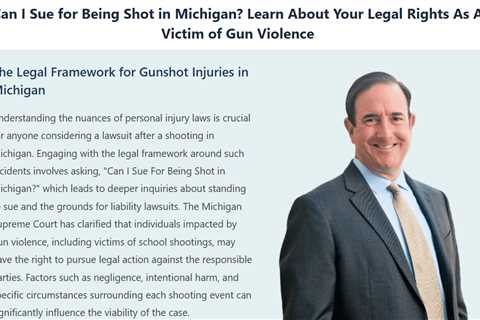 Can I Sue For Being Shot in Michigan