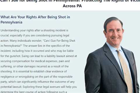Can I Sue For Being Shot in Pennsylvania · Wednesday, Sep 10 📸