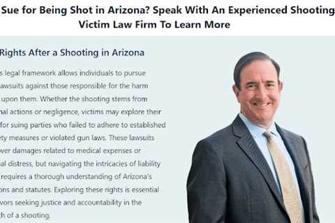 Can I Sue For Being Shot in Arizona · Tuesday, Sep 16 📸