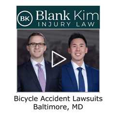 Bicycle accident lawsuits Baltimore, MD - Blank Kim Injury Law