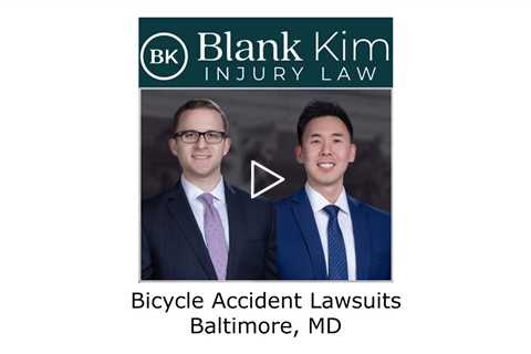 Bicycle accident lawsuits Baltimore, MD - Blank Kim Injury Law