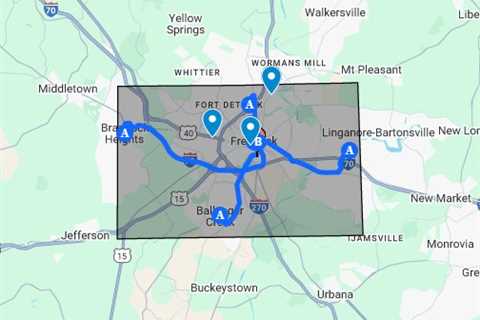 Pedestrian Accident Lawsuits Frederick, MD - Google My Maps