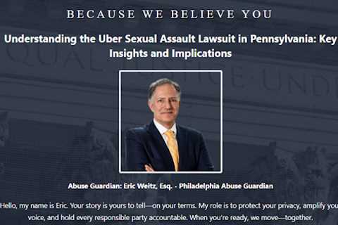 Uber Abuse Lawyer PA - Eric Weitz  · Monday, Jan 12 📸